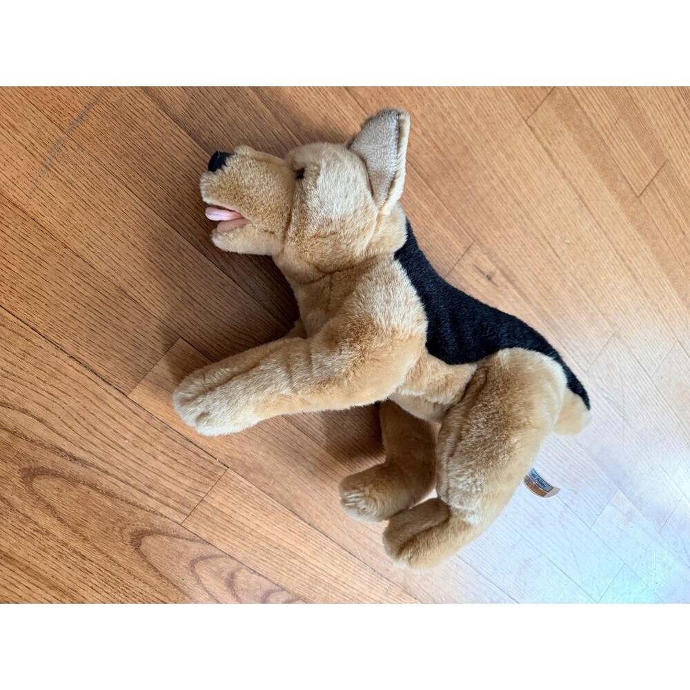 Vintage Toys R Us Animal Alley German Shepherd Dog Plush Stuffed Realistic Rare